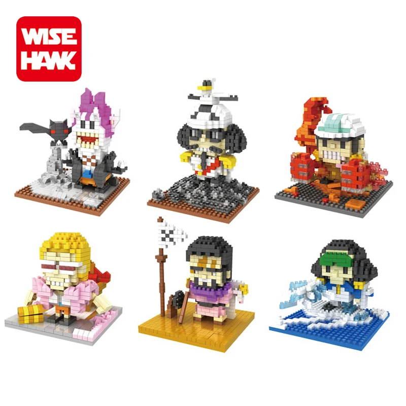 LNO educational plastic brick lot toys mini block one Anime piece toys for boys