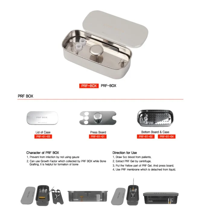 A-PRF and L-PRF tube for dental