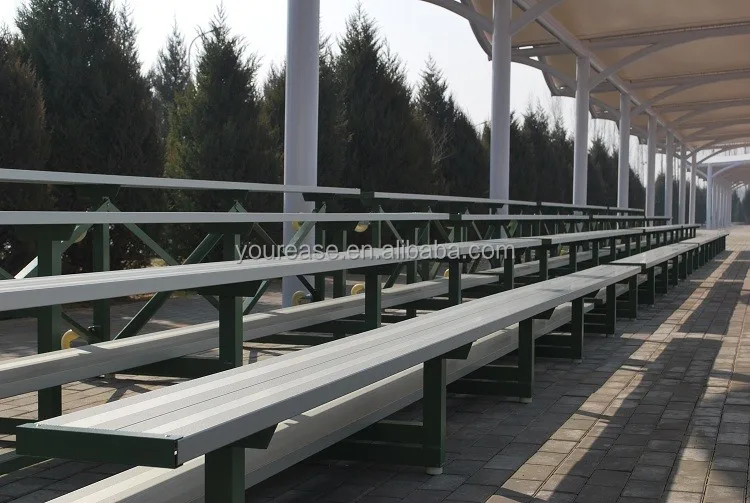 4 rows portable aluminum bleachers