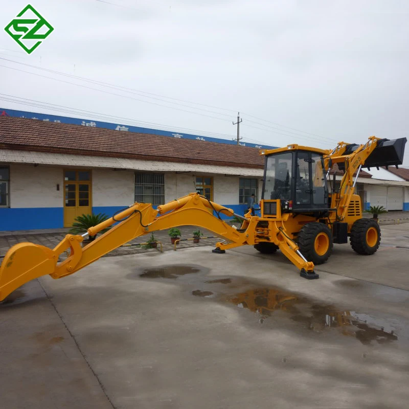4wd 40hp tractor with front end loader and backhoe