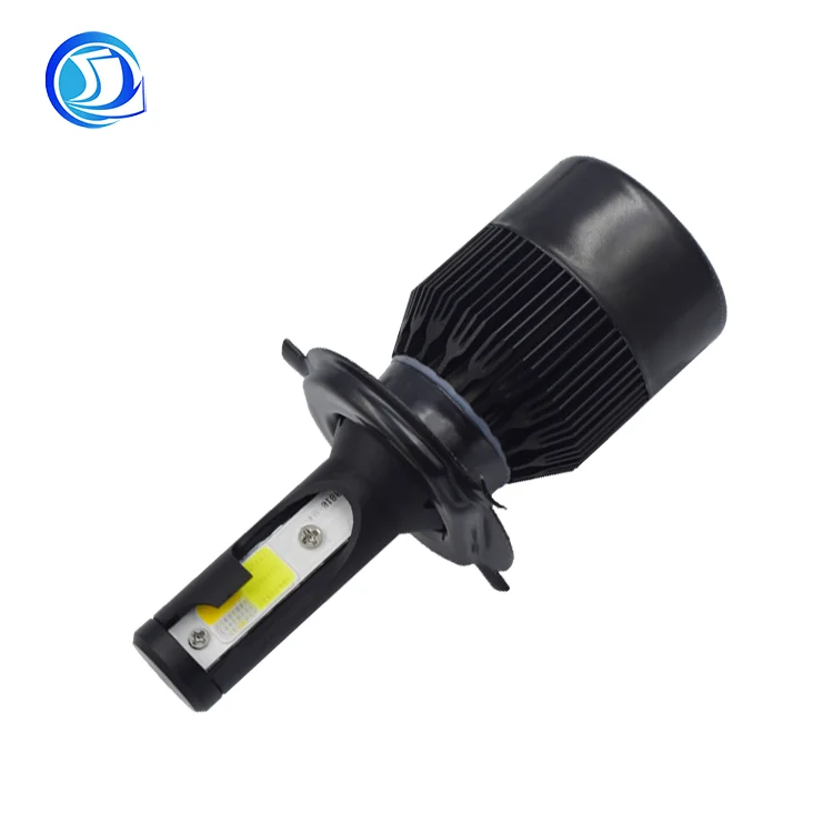 Оптовая продажа с завода, автомобильная фара черного цвета C6 9005 h13 h7 h4 COB, светодиодная лампа, автомобильная фара для всех автомобилей