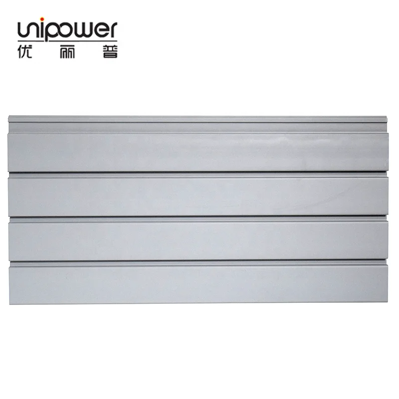 Unipower  Product 4pcs 8ft x 1ft Foot Slatwall 32 Square Feet Organizer Kit Interlocking Grey Slatwall Panels