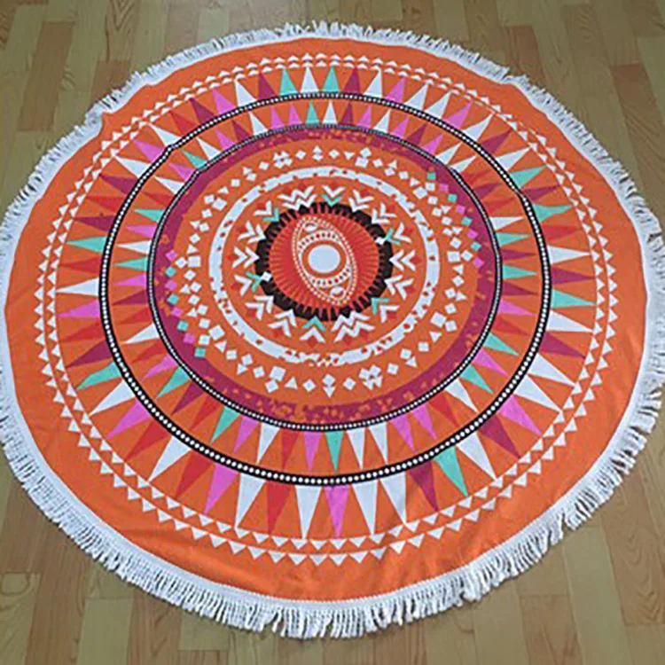 Cheap Price Round Beach Towel 100% Cotton Large Beach Towel
