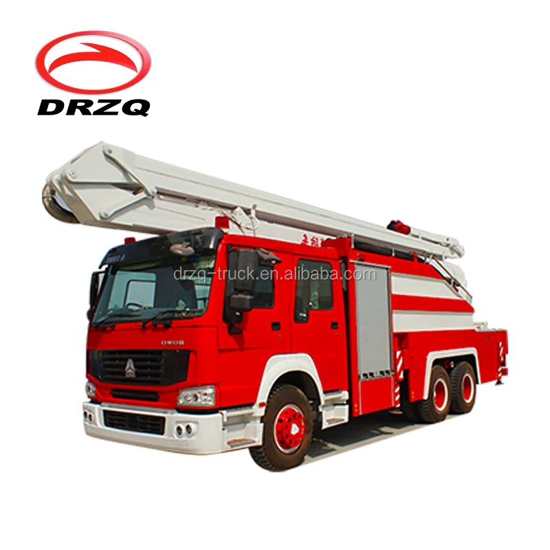 6x4 бак для воды воздушная башня пожарная машина