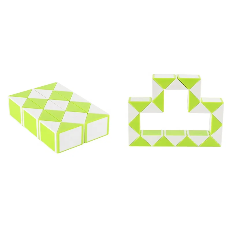 24pcs 48.5x2.8x2cm OEM folding magic snake ABS plastic puzzle toys for kids