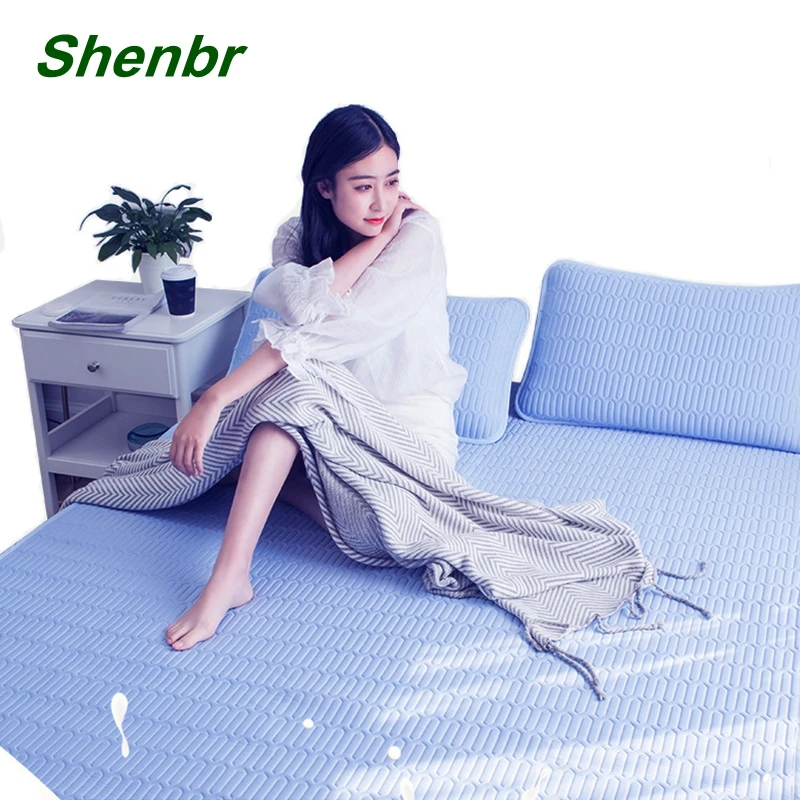 
Luxury Ice Silk Natural Latex Summer Cool Cooling Sleeping Mat 