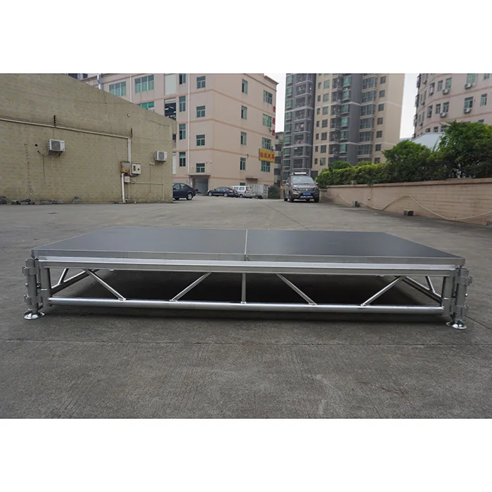 lighting box truss with movable aluminum stage