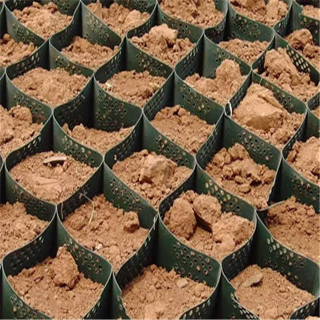 
Geocell - a strong and flexible, three dimensional honeycomb grid, providing soil stabilisation 