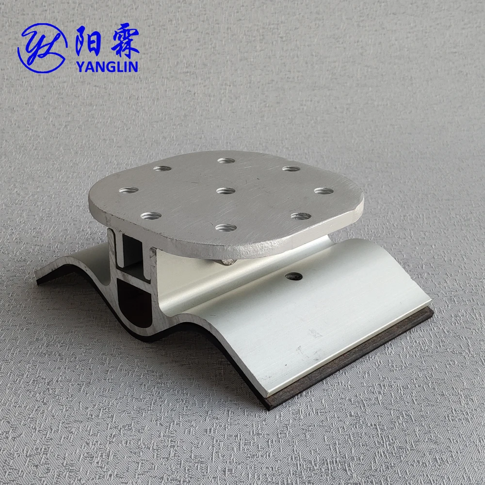corrugated roof aluminum solar mounting seam clamp for metal roof