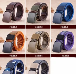 New design fashion youth fabric belt black casual sport men and women belt