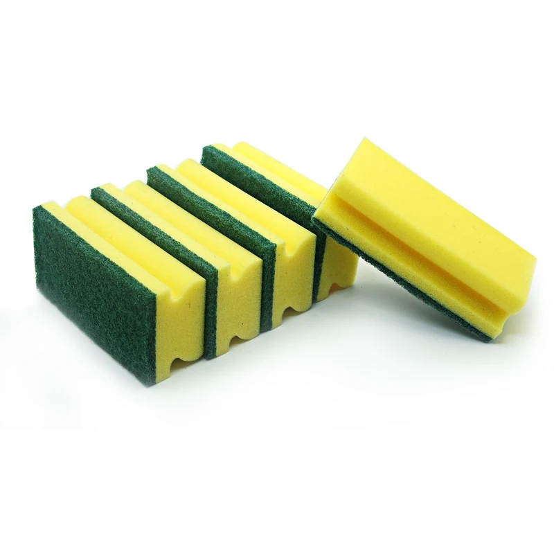 Scouring Pad Sponge Scrubber HD Grip Kitchen Cleaning Nylon Polyester or Nylon 15.5*7*4.5 as Picture Sustainable 1000bags Reach