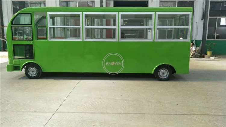 Поо уличная кухня автомобиль для еды мобильный ресторан автобусный тип электрический грузовик закуски тележки быстрого