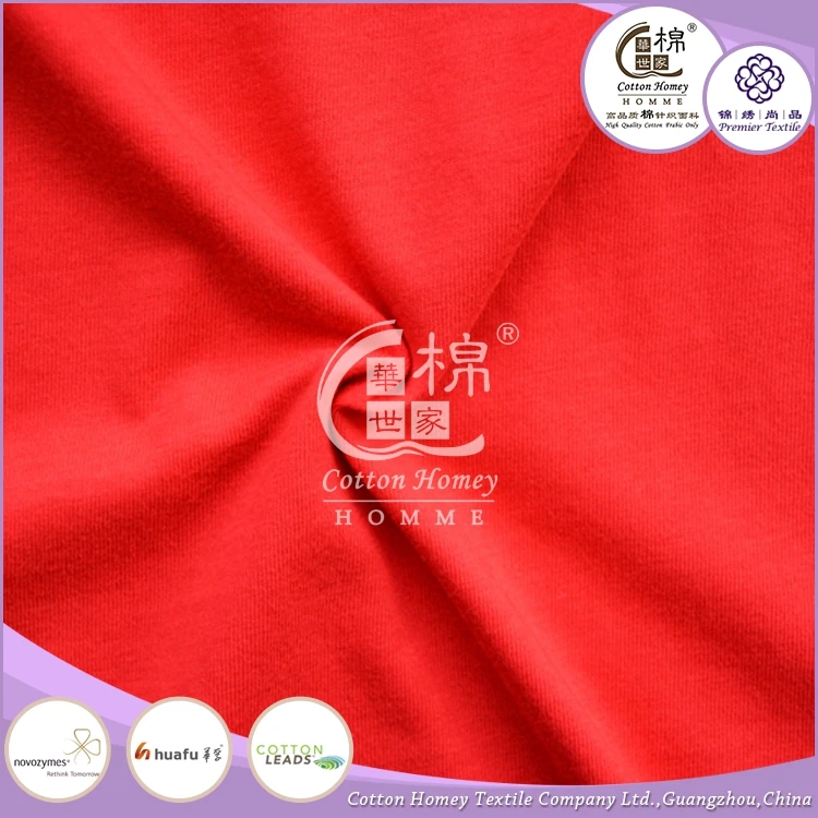 Оптовая Продажа High End 100% чесаный хлопок, трикотажное полотно рулонов