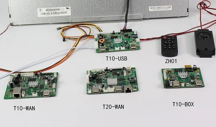 T10 Full HD LVDS lcd modules USB advertising media player board