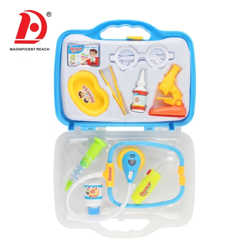 
 Детские игрушки для ролевых игр HUADA, медицинские игрушки, набор для врачей, игрушечный набор с подсветкой, звуками и батареей   (62055962413)