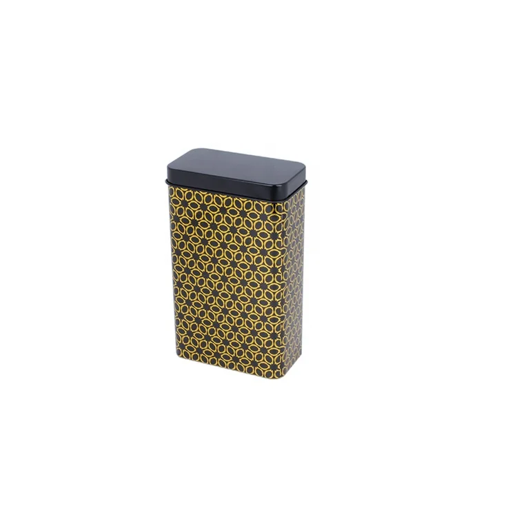 customized pattern metal tin can for tea leaves packaging tin box