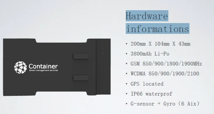 JIMI CT10 3G GPS Tracker  for Container Asset Cargo Tracking