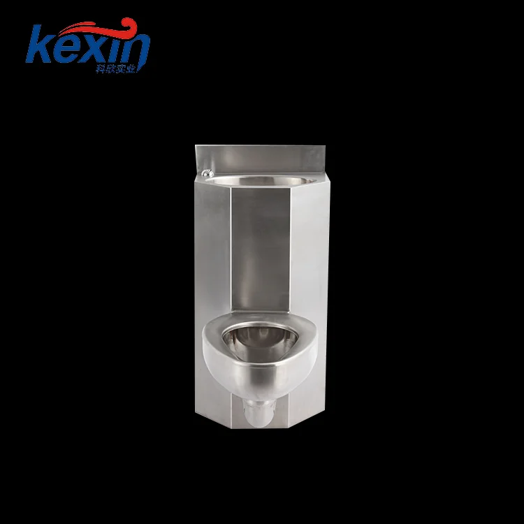 
Modern Design American Stainless Steel Combination And Sink Toilet 
