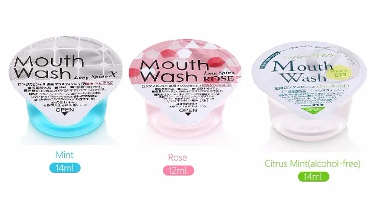 Long SpinX Disposable Hotel Jelly Mouthwash Japan