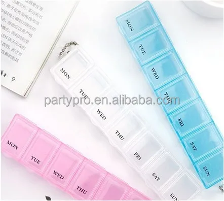 
2018 Hot sale 7 Days Weekly Tablet Pill Medicine Box Holder Storage Organizer Container Case Pill Box 