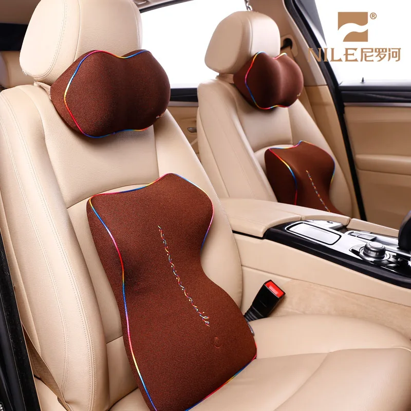 Car Seat Headrest Pad Memory Foam Pillow Head Neck Rest Support Cushion
