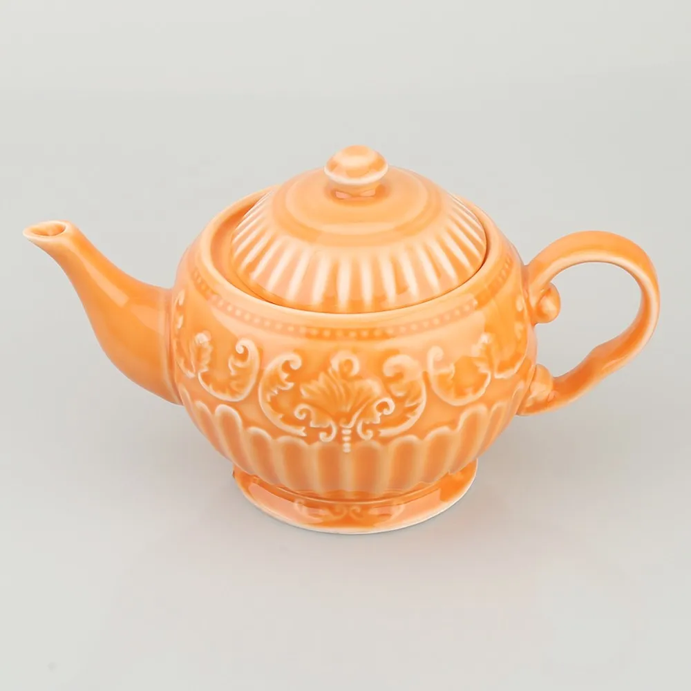 900ml Porcelain Color Glazed Coffee Tea Pots