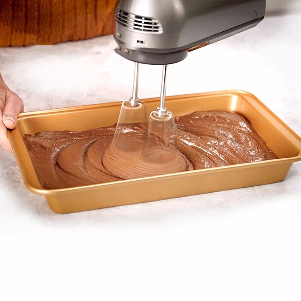 Amazon 12 inch Copper Nonstick Brownie Baking Pan Cutter with Built-In Slicer