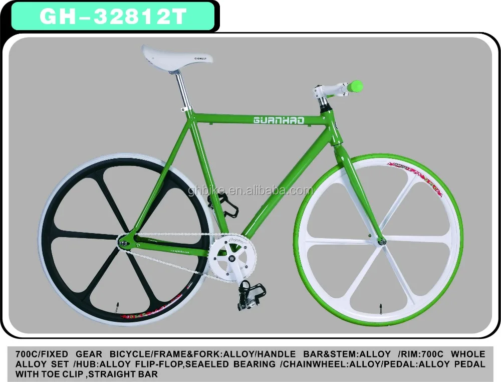700C aluminium alloy fixed gear bike fixie bike bicycle factory