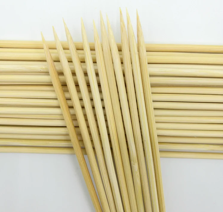 
 china made eco-friendly cheap price thin bamboo skewer stick  