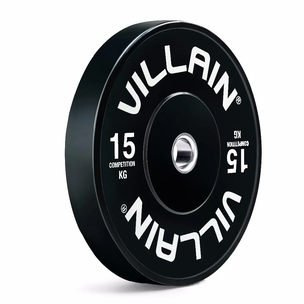 Villain Manufactured 5kg 10kg 15kg 20kg 25kg Barbell Rubber Bumper Weight Plates