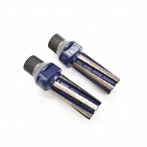 Finger core bits for stone drilling