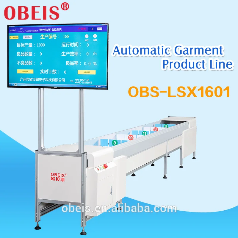 JIT manufacturing AI Automatic garment production machinery with siemens control system