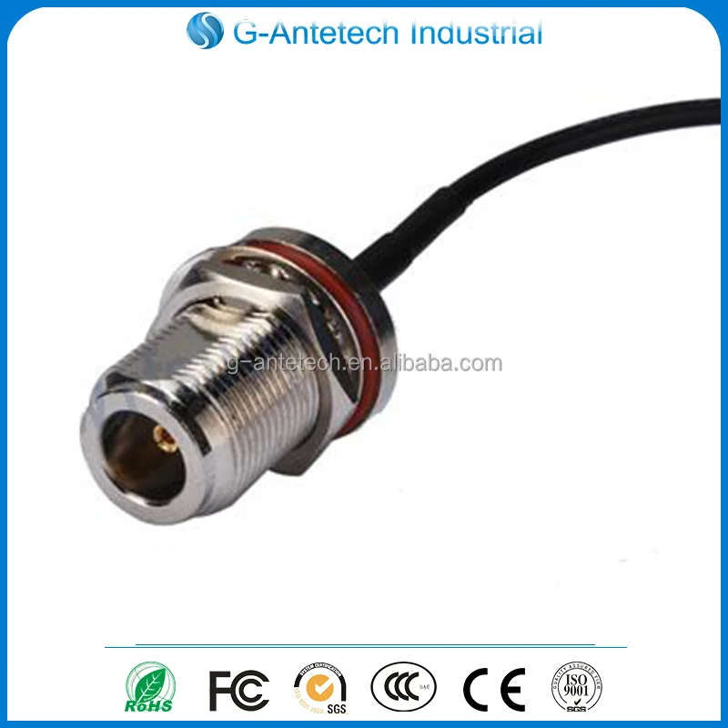 N-type female to crc9 connector customized RG174 RF jumper cable for diy