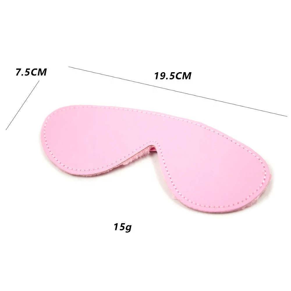 High Quality Blindfold Leather with Plush Mask for Adults Bondage Games Factory Price SINFUL PINK BLINDFOLD BONDAGE TOY