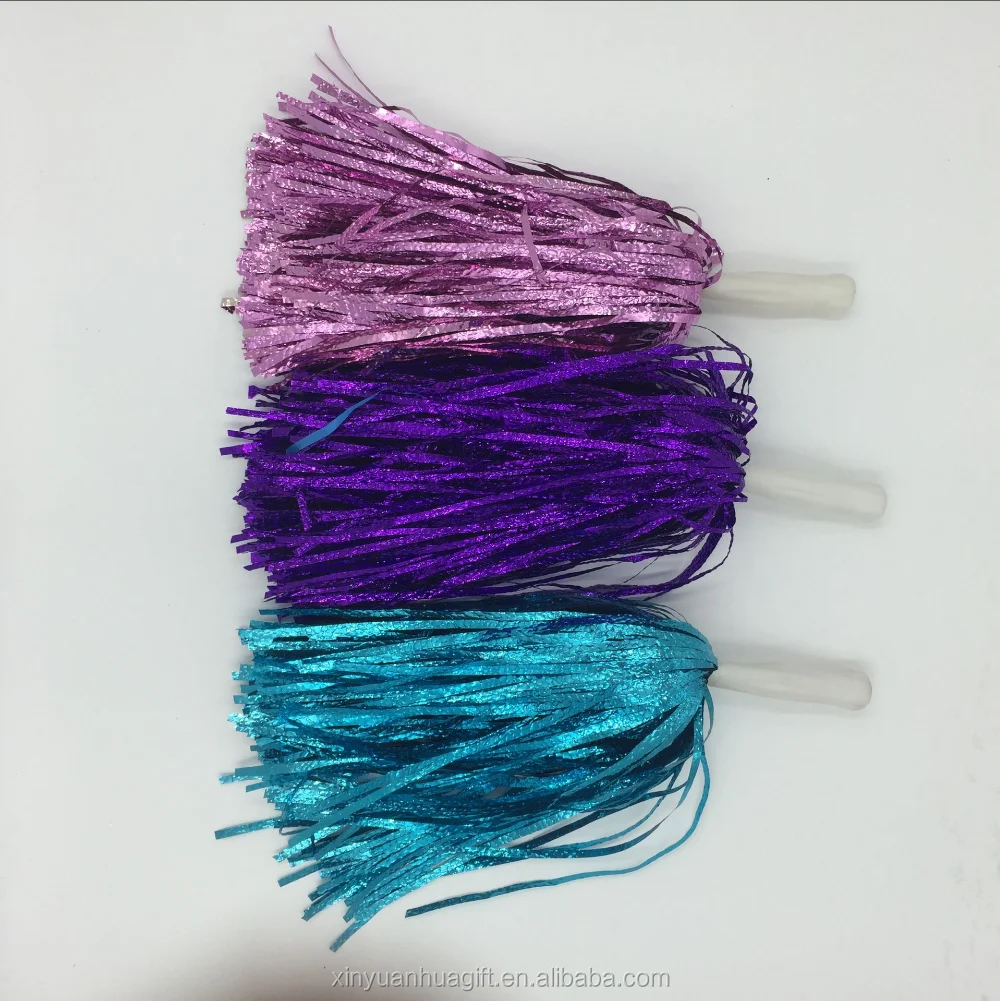
Promotional Cheap Handles Acrylic Cheer Gifts Pom Pom Poms 