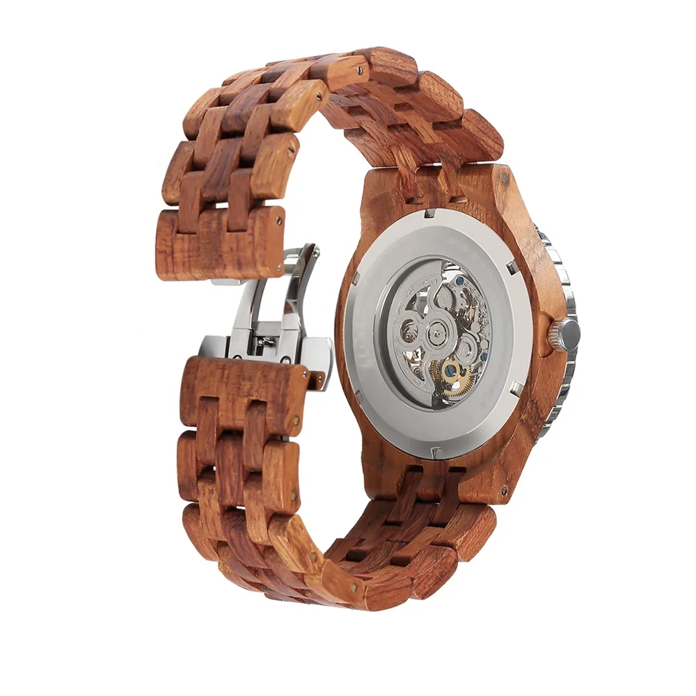 New Trendy Brand Your Own Logo Steel Circle Wood Watch