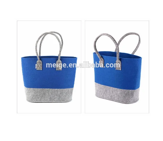 BSCI Audit Factory Felt Tote Bags ECO Friendly Felt Bag RPET Wool Felt Bag