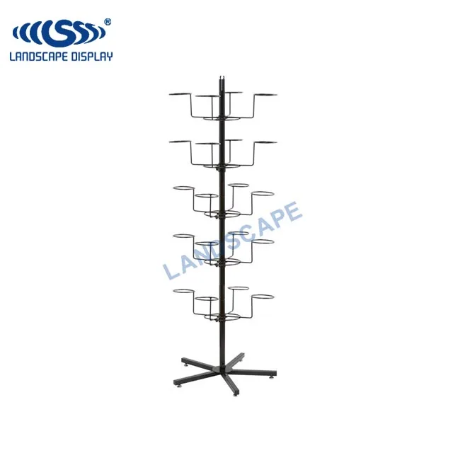 Custom made metal fitted hat rack / wire baseball cap display rack / metal wire fedora hat rack