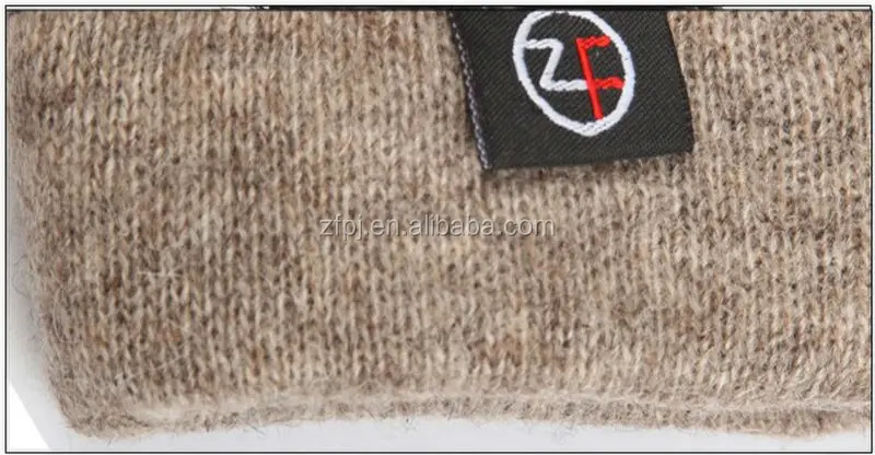 men winter wool lined deerskin leather glove with top deerskin buckle adornments