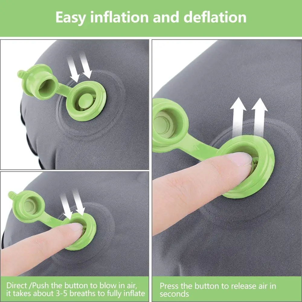 Portable Inflatable air camping pillow  Camping Pillows for Sleeping