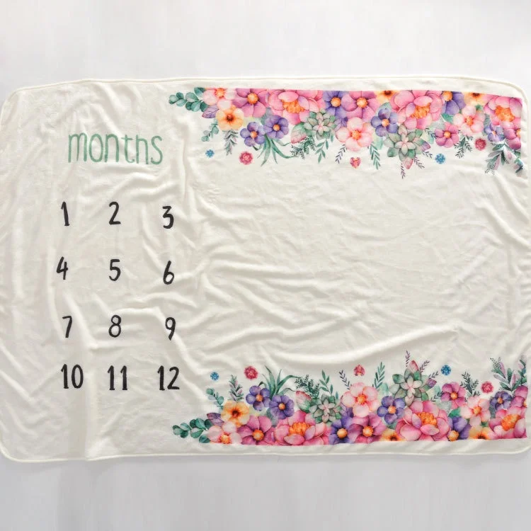 Custom printing new born baby mink blanket super soft