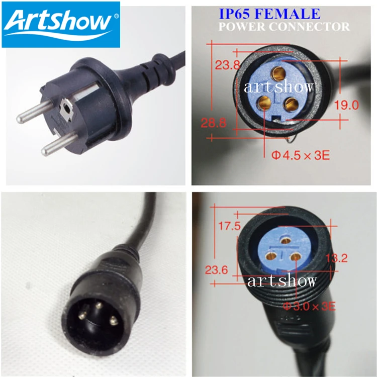 waterproof led par light power cable outdoor led wall washer lighting power cable Outdoor Stage lights waterproof DMX cable