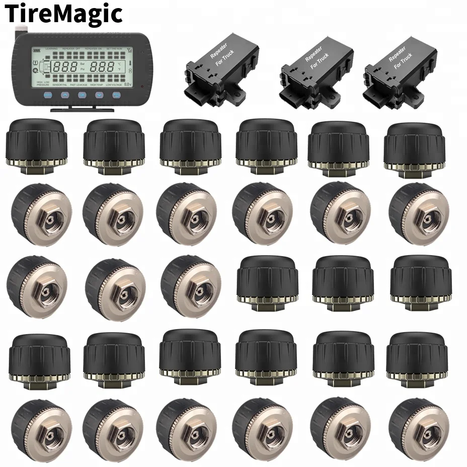 truck trailer tpms for trailer 34 wheel internal tpms rs232 wireless tire pressure monitoring system