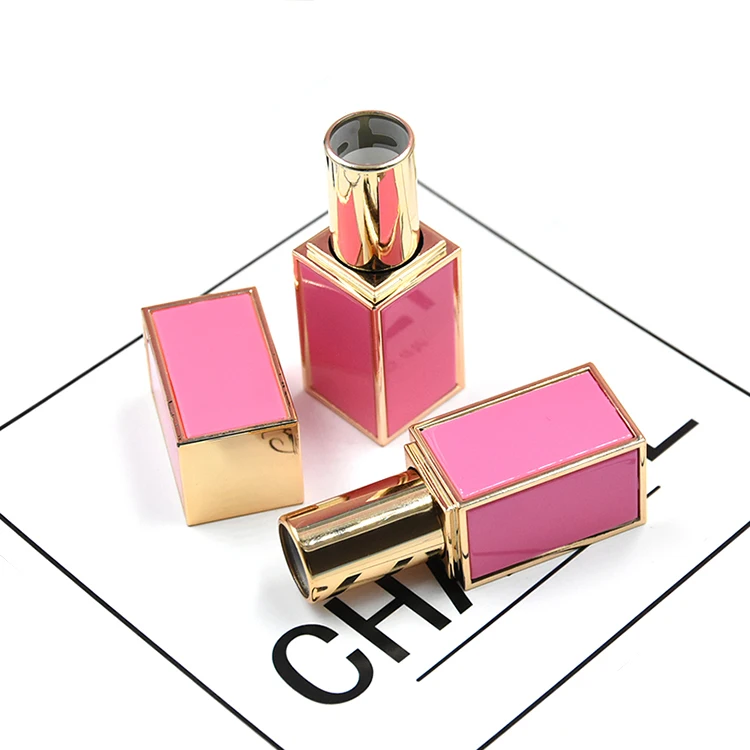 
Hot Sell Pink Square Lipstick Empty Tube with Magnetic Best Quality Lower Price Private Label Factory Price 