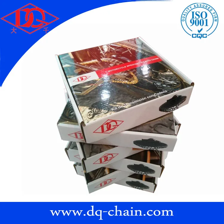 Direct manufacture chain sprocket gear set for motorcycle