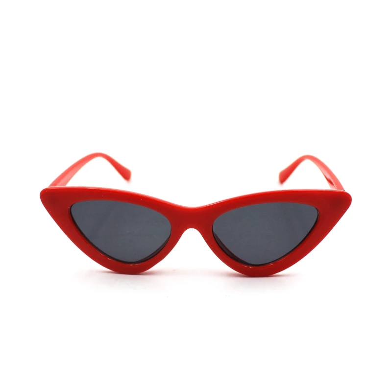 Candy color cat eye custom logo sun glasses women