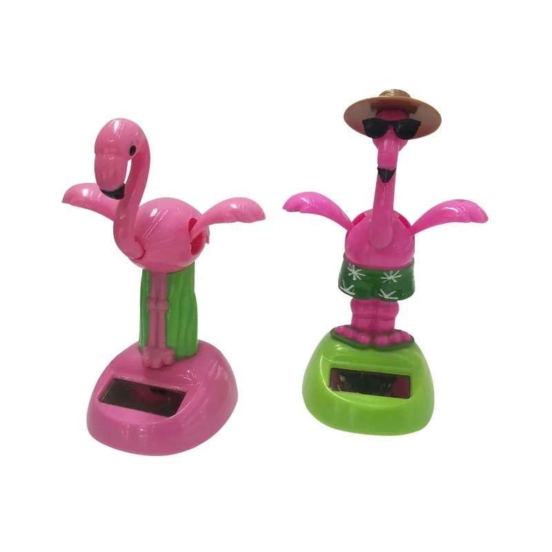 Hawaii dancing car decoration solar flamingo dashboard souvenirs