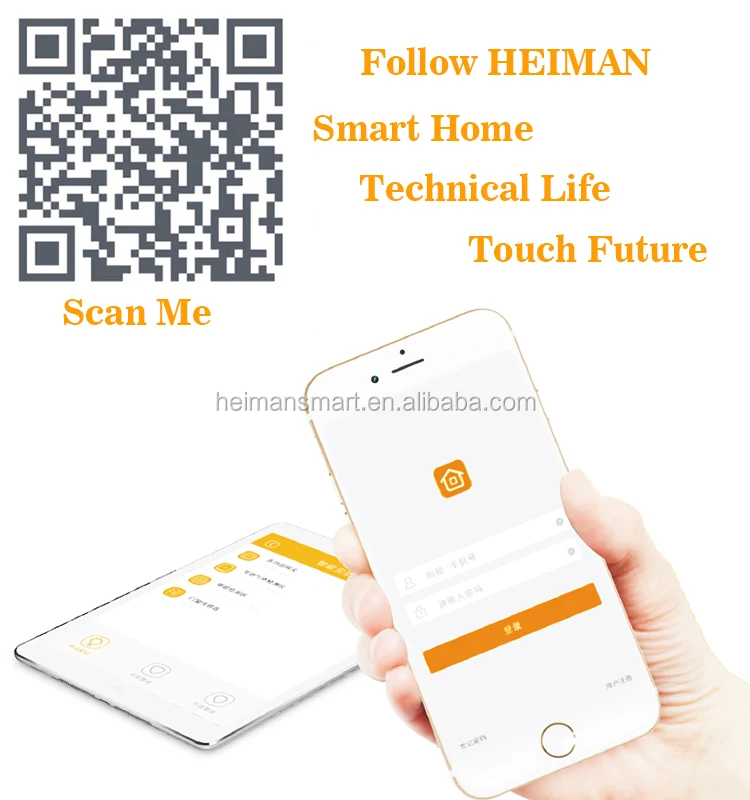 Heiman EN14604 approved Zigbee battery low-voltage alert smoke alarm smart photoelectric smoke detector for fire alarm