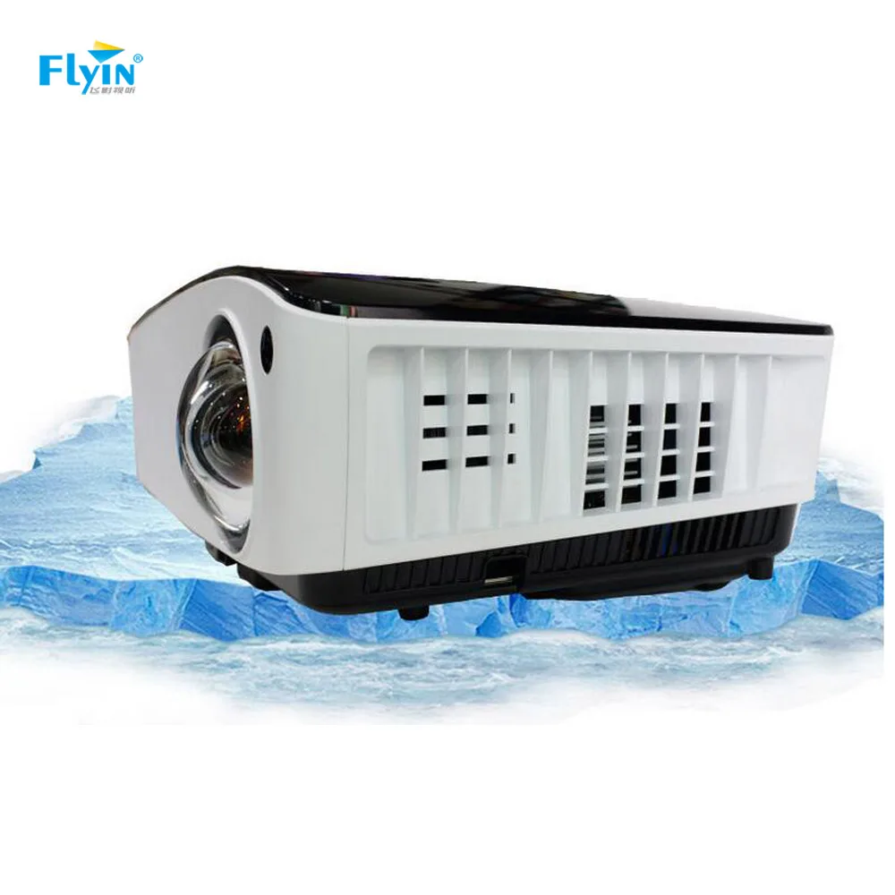 
Short Thorw Projector 4200 Ansi Lumens 0.6 Throw Ratio XGA School Conference DLP 3D Digital Projector 3D Ready Built-in Speakers 