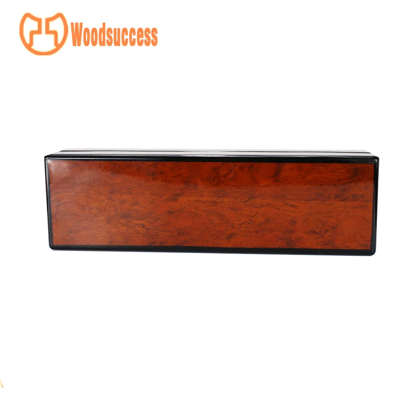 Wood Gift High-grade Dark Red Design Your Own wooden Long watch box Watch Gift Packing Box